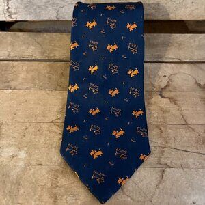 Pittelli Barney's New York Men's Novelty Scotty Dog Silk Tie